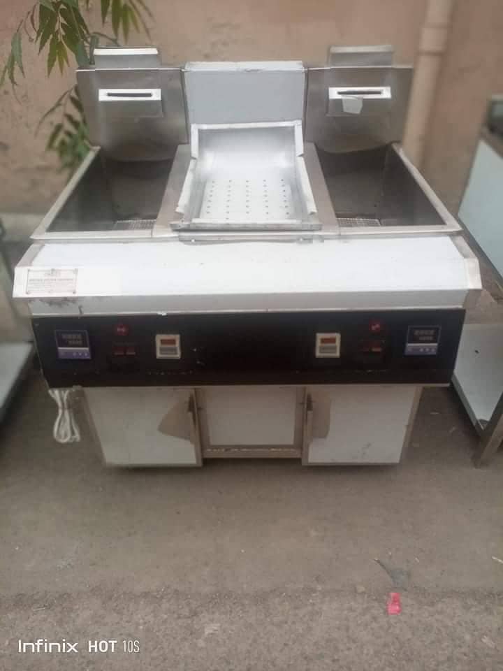 Deep fryer (16) litre Hot Plate/fryer /Display Counter SS Best quality 3