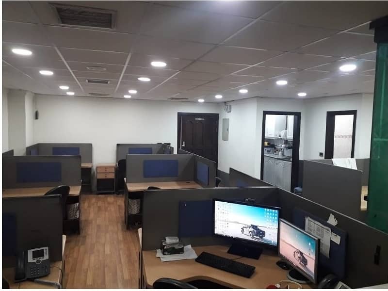 Fully Furnished Area 850 Square Feet Office Available For Rent Real Pictures in Main Boulevard Road Gulberg 3 Lahore 2