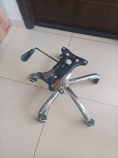 Base of office Chair with Chrome Coated 5 Wheels