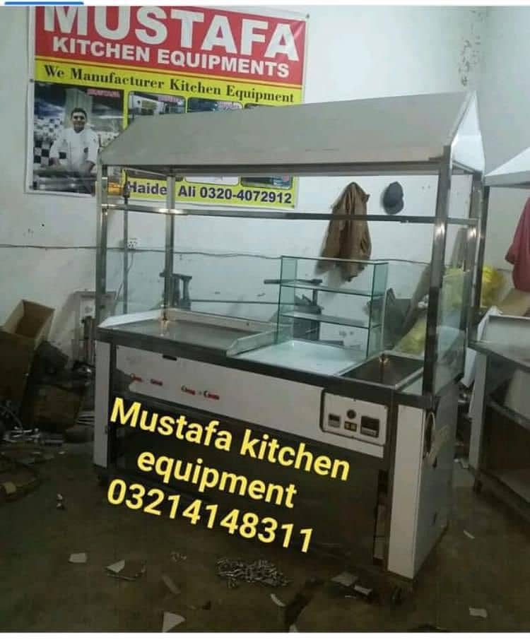 BBQ counter, Shawarma Counter , Hot Plates SS Best Qualit 14