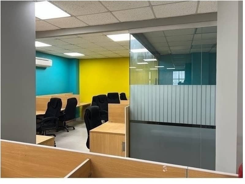 Area 2500 Sqft Fully Furnished Corporate Office Near MM Alam Road Gulberg Lahore Original Pics 1