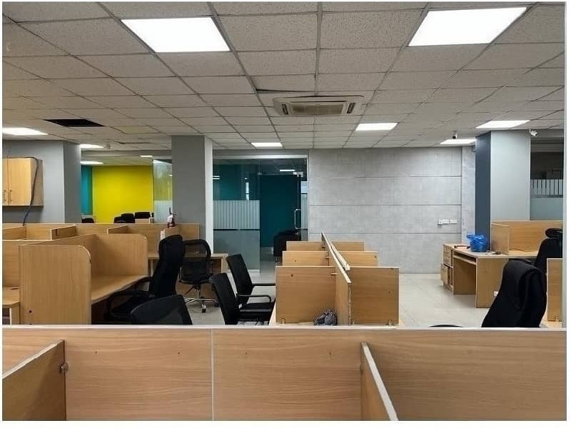 Area 2500 Sqft Fully Furnished Corporate Office Near MM Alam Road Gulberg Lahore Original Pics 2