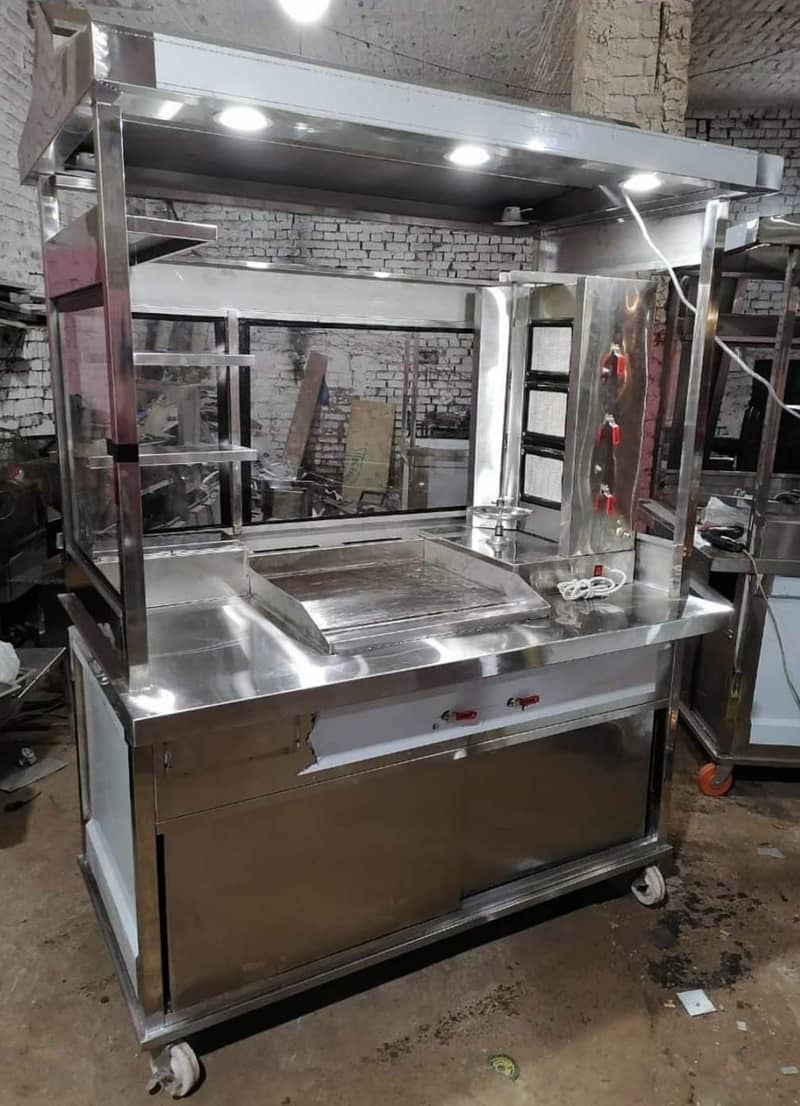 Deep fryer (16) litre Hot Plate/fryer /Display Counter SS Best qualit 9