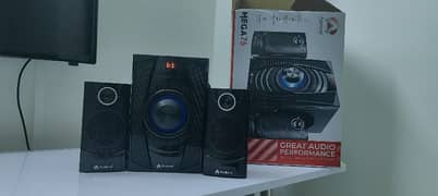 Audionic Mega 75 2.1 speakers (Just Like New)