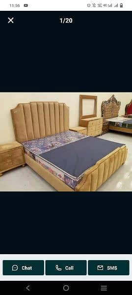 brass full poshish bed only30k dressing set 50k 18