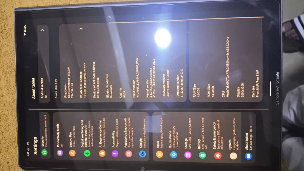 Lenovo yoga tab 11 3