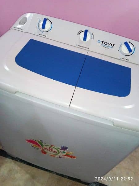 TOYO washing machine twin tub model number TWD-5000 5