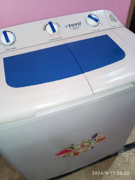 TOYO washing machine twin tub model number TWD-5000 6