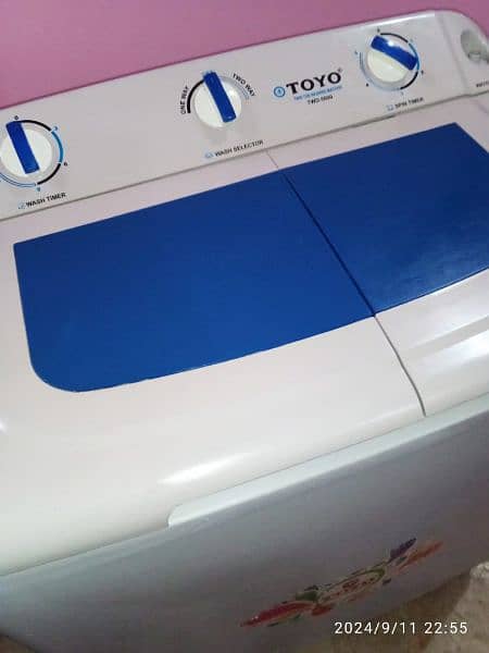 TOYO washing machine twin tub model number TWD-5000 9