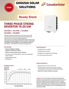 CANANDIAN SOLAR INVERTER ON GRID 10kw 0