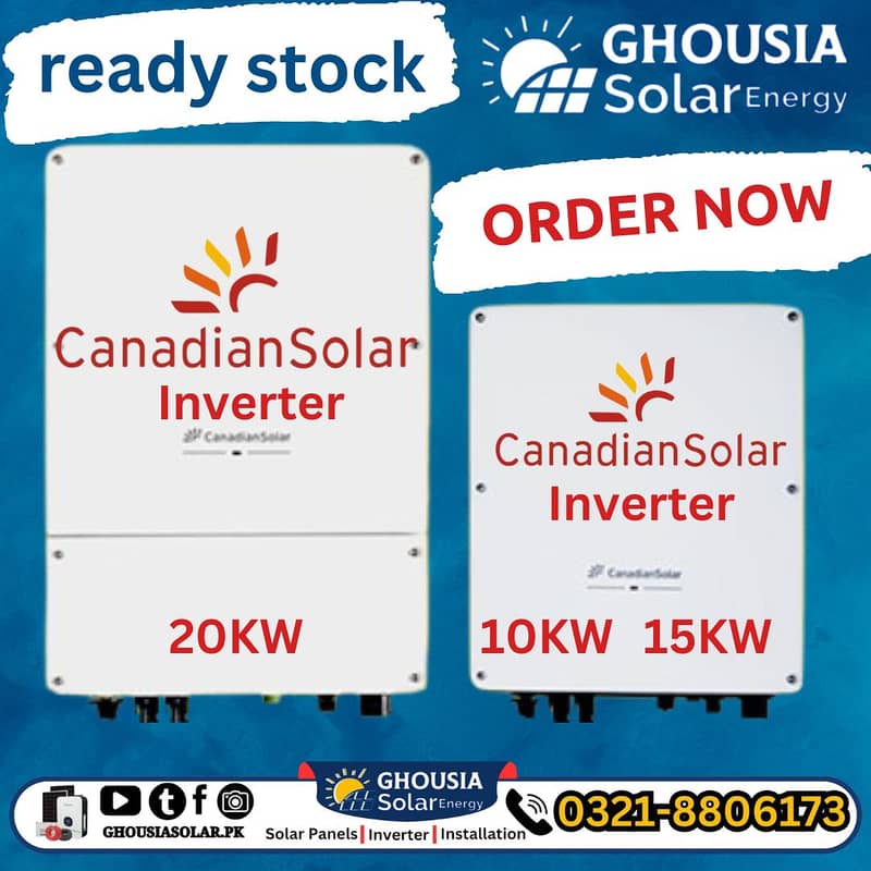 CANANDIAN SOLAR INVERTER ON GRID 10kw 1