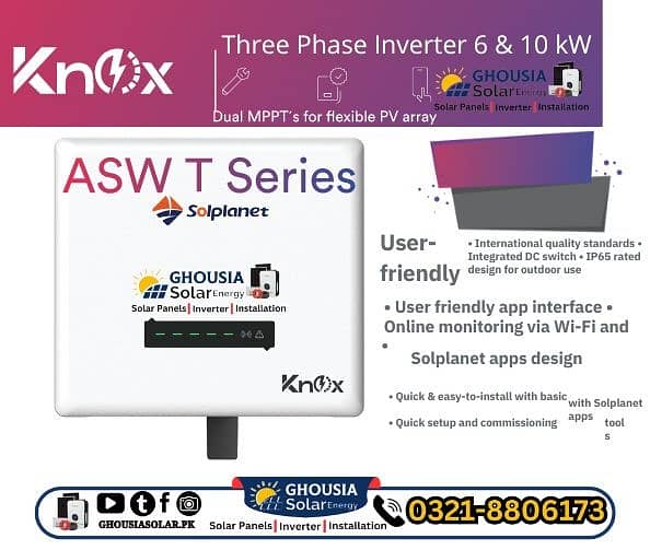 CANANDIAN SOLAR INVERTER ON GRID 10kw 7