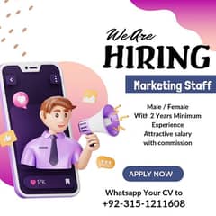 Marketing staff