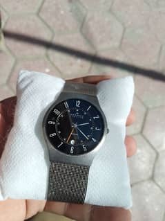 ori SKAGEN SLIM JAPAN 3ATM 
233XLTT MBO SUPER HARDENED MINERAL CRYSTAL