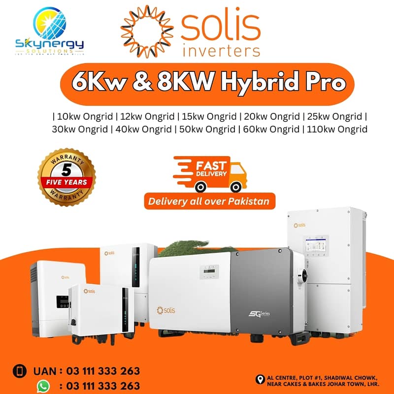 Solis Inverters | 10KW | 15KW Solis Ongrid & Hybrid Inverters in bulk 0