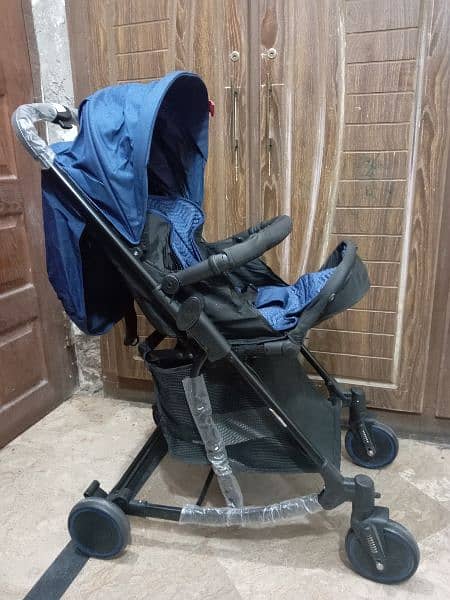 Baby pushing stroller 1