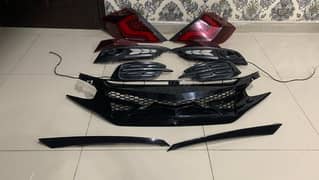 honda civic Tail light front and back bumper light & friend grill