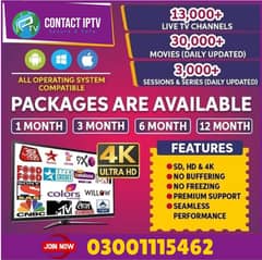 IPTV Streaming Services 03001115462 WITH Super Fast Server