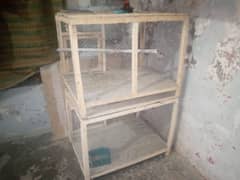 wood cage bilkul thk ha jali b thk ha koi masla ni ha 3 cage ha