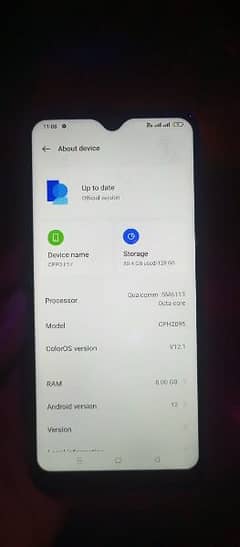 oppo F17 with box 8/128gb