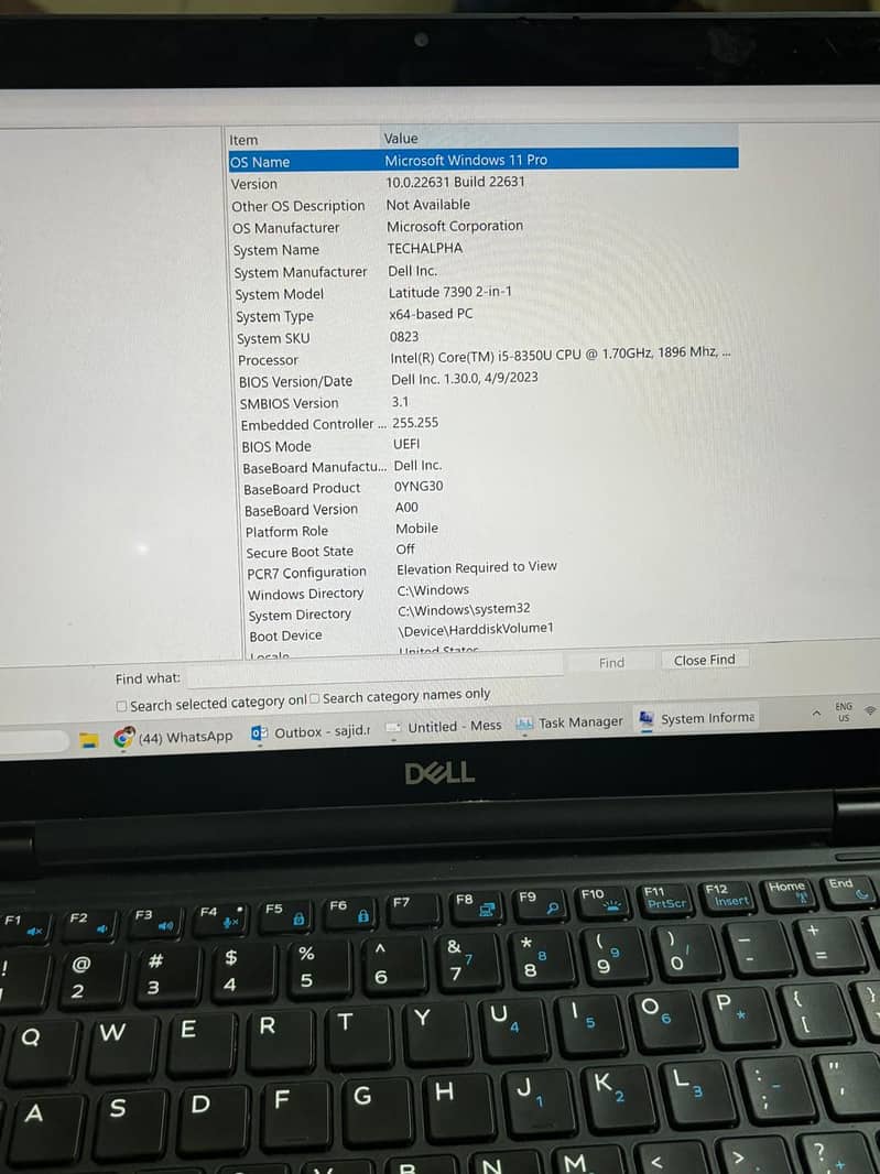 7390 2-in-1 Laptop (i5, 8th Gen, Touch screen) 6