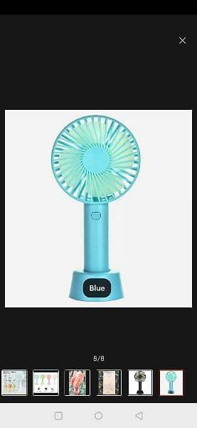 Mini portable wireless rechargeable Fan. mini fan. Handheld 2