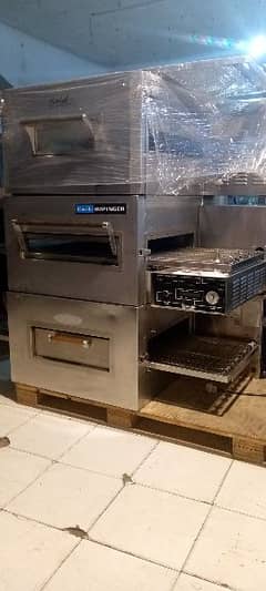 pizza conveyor oven 18" total original/ prep table/ dough rooler