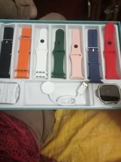 ultra watch 7strap  condition full new mobile number 03478615536.