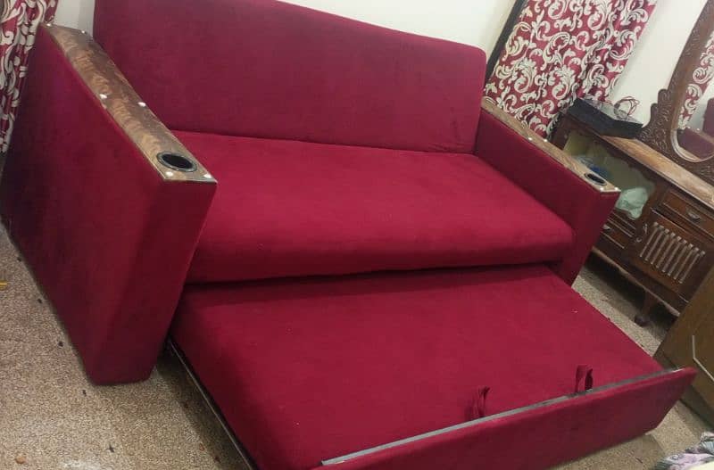 sofa cum bed 3 in 1 new condition 5 mnth use slip attacheted 4