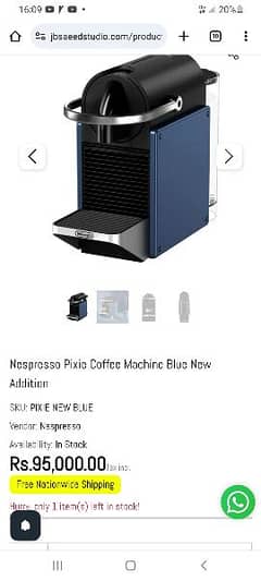 Nespresso coffee machine made in Switzerland