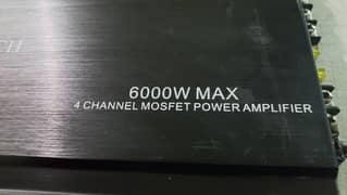 Audio Tech , 4 Channel Amplifier And One Woofer 2000W