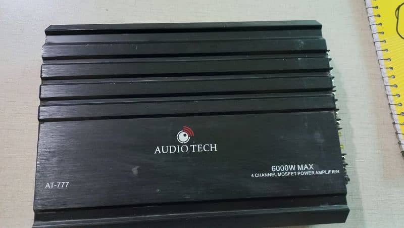 Audio Tech , 4 Channel Amplifier And One Woofer 2000W 2