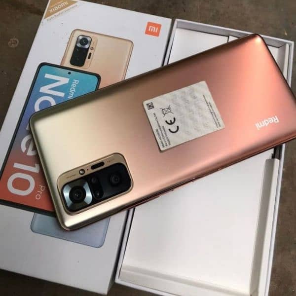 Redmi Note 10 Pro 6+5 Ram 128 memory lush condition 10/10 1