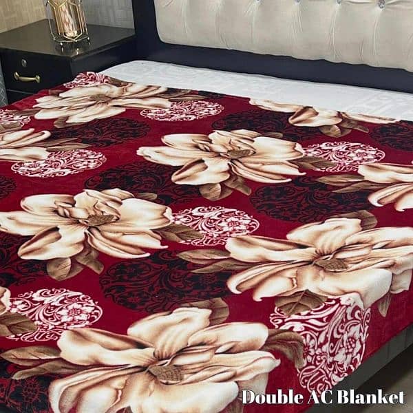 Fleece printed double bed blanket 5