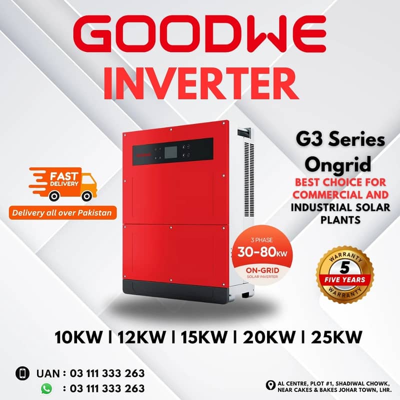 GoodWe G3 Series Ongrid Inverters | 10kw | 12kw | 15kw | 20kw | 25kw 0