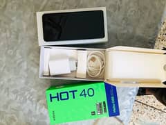 INFINIX HOT 40 16/255 COMPLETE BOX  ONLY CALL 0341/1053/121