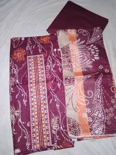 3 Piece cotton unstitched suit