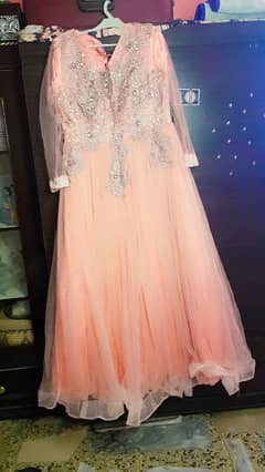 baby pink colour maxi