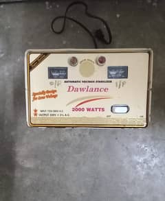 Dawlance 2000 Watts stabilizer for Firdge & Deep Freezer, 99.9% Copper