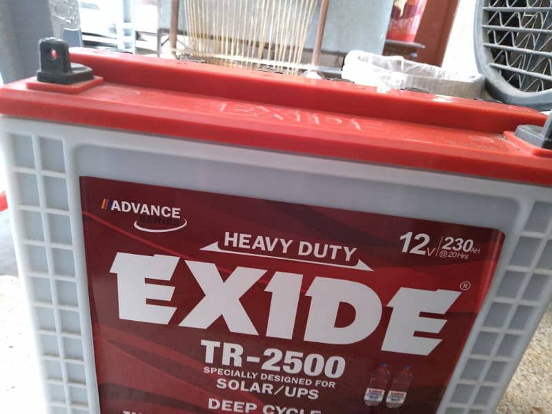 Exide 2 Tall Tubular Batteries 230AH 4