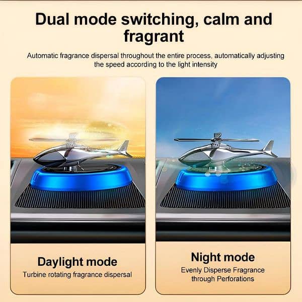 Solar powered Rotating Helicopter Aromatherapy Air Freshnere 0