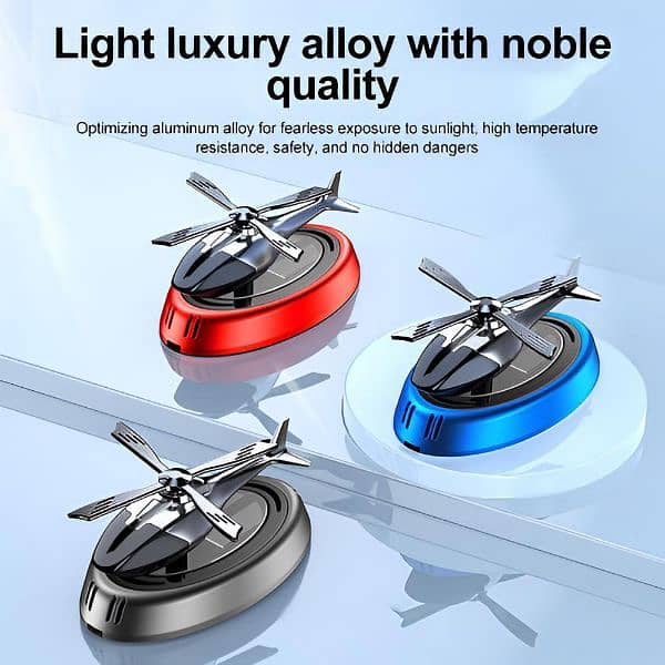 Solar powered Rotating Helicopter Aromatherapy Air Freshnere 1