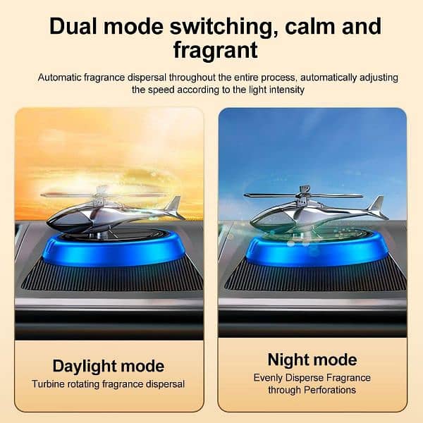 Solar powered Rotating Helicopter Aromatherapy Air Freshnere 8