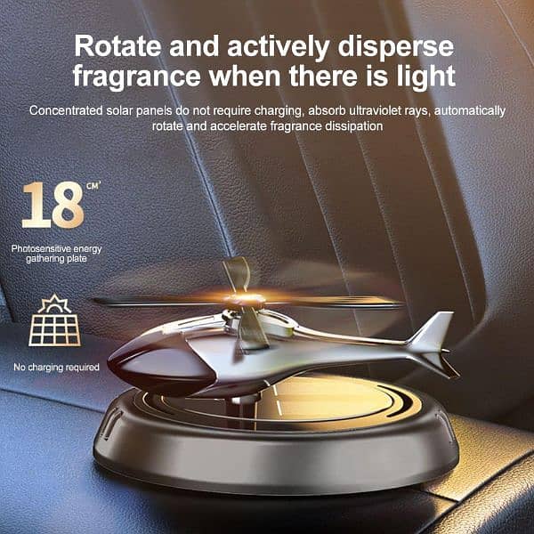 Solar powered Rotating Helicopter Aromatherapy Air Freshnere 10