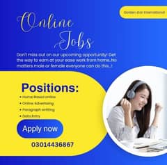 online jobs/full time/part time/simple typing jobs for boys and girls