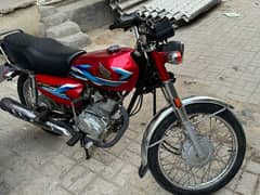 Honda 125 2024 model unregistered bike red color