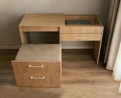 Chest of Drawers with Pouf & Work Area, Smart Table, Make up Table