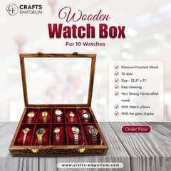 Wooden Watch Box for 10 Watches