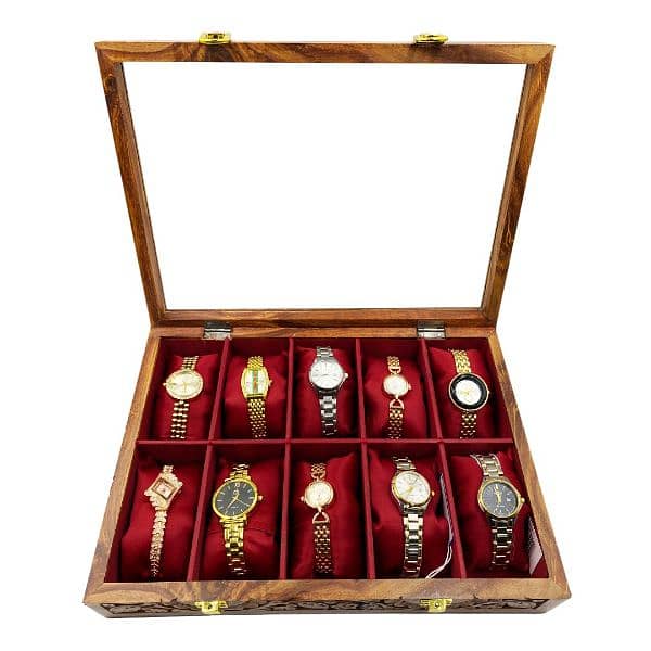 Wooden Watch Box for 10 Watches 1