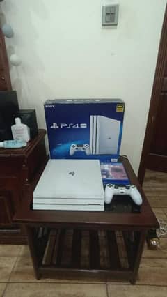 ps4 pro 1 tb white color 0